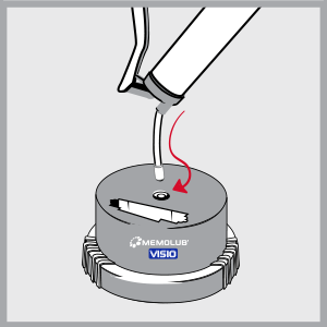 memolub visio cartridge step 03 펌프 프라이밍 · 제조사 VISIO 교체 안내